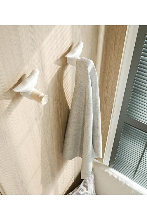Zestaw 2 wieszaków BIRD biały