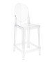 Krzesło barowe VICTORIA 65 cm transparentne