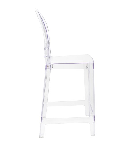 Krzesło barowe VICTORIA 65 cm transparentne