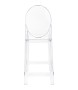 Krzesło barowe VICTORIA 65 cm transparentne