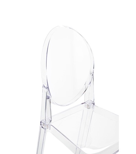 Krzesło barowe VICTORIA 65 cm transparentne