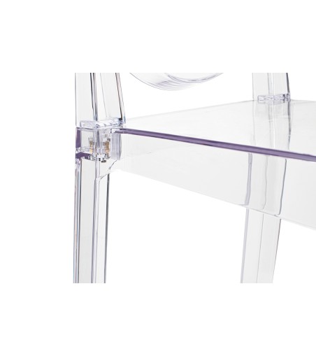 Krzesło barowe VICTORIA 65 cm transparentne