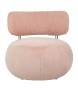 Fotel LOW TEDDY PINK różowy