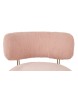 Fotel LOW TEDDY PINK różowy