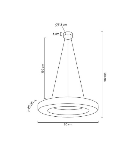 MOOSEE lampa wisząca ALLISIA 80 złota
