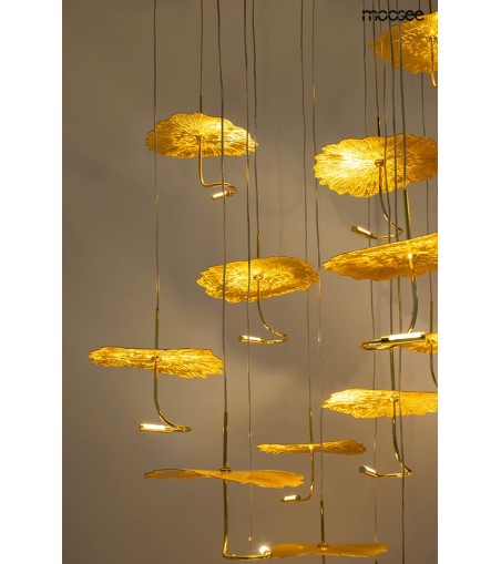 MOOSEE lampa wisząca LEAFS DISC złota