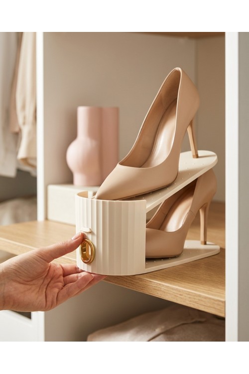 Zestaw 6 wkładek do szafy na buty SHP     EASY beżowy