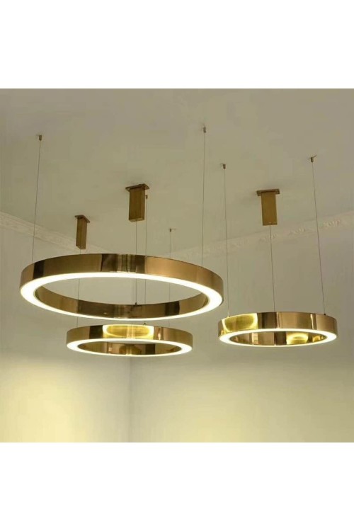 MOOSEE lampa wisząca RING 80 złota