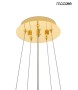 MOOSEE lampa wisząca TUBS 10 złota
