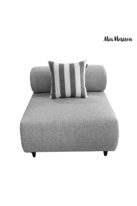 MaMaison sofa ogrodowa ALEXANDER szara    (poduszki i pokrowiec w zestawie)