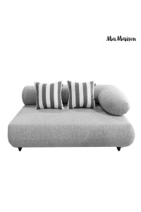 MaMaison sofa ogrodowa ALEXANDER szara    (poduszki i pokrowiec w zestawie)
