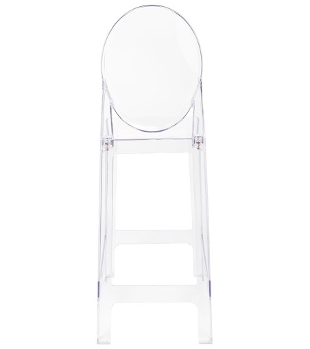 Krzesło barowe VICTORIA 75 cm transparentne