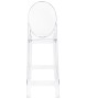 Krzesło barowe VICTORIA 75 cm transparentne