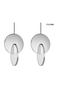 MOOSEE zestaw 2 lamp wiszących DISCO      srebrny