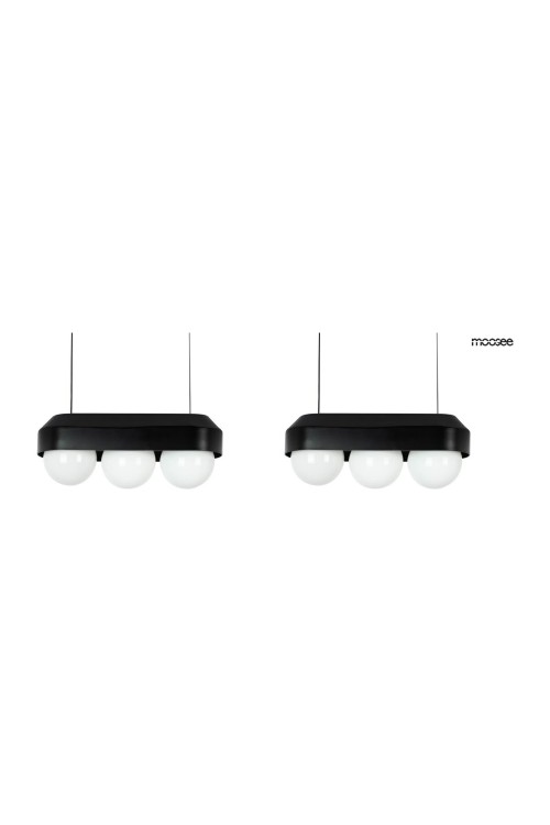 MOOSEE zestaw 2 lamp wiszących DROPS 3    czarny