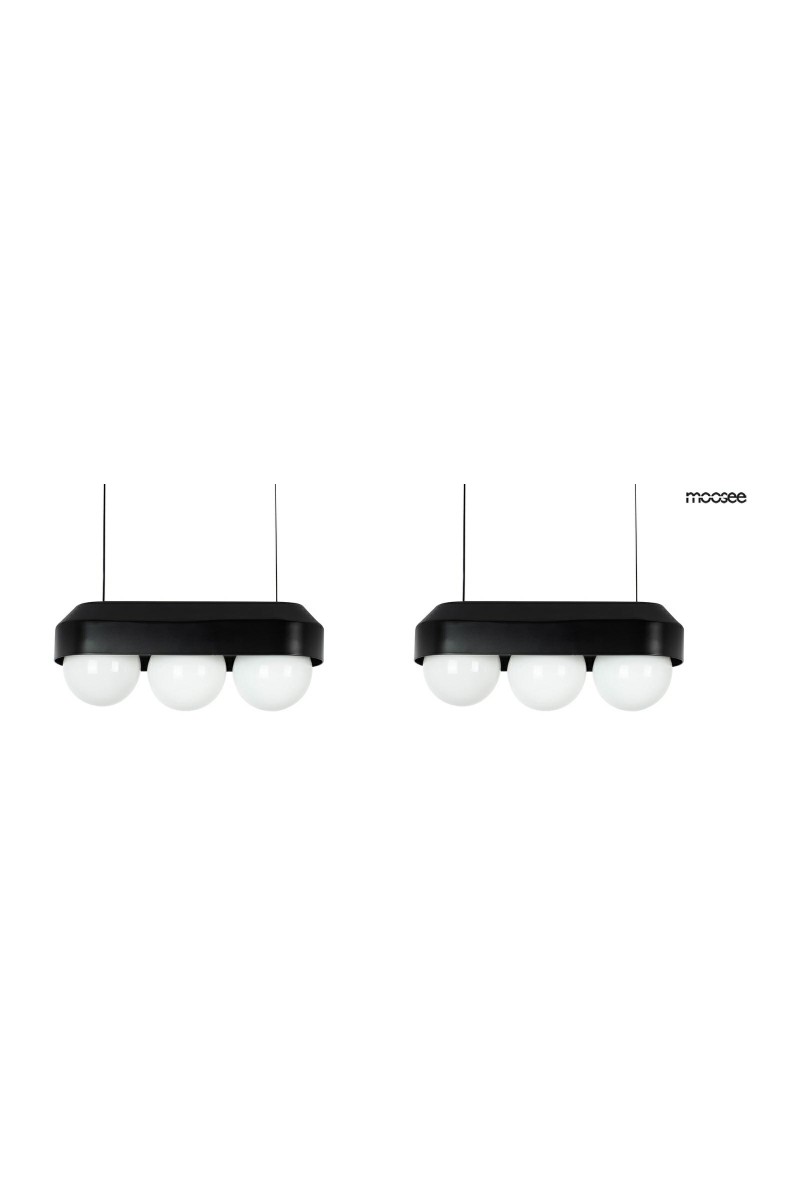 MOOSEE zestaw 2 lamp wiszących DROPS 3    czarny