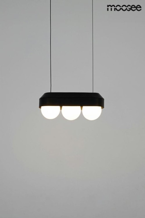 MOOSEE zestaw 2 lamp wiszących DROPS 3    czarny