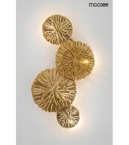 MOOSEE lampa ścienna LIRIO 4 złota