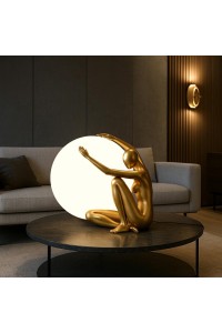 MOOSEE lampa stołowa UOMO 50 złota