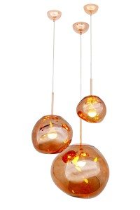 MOOSEE lampa wisząca FUSION 40 miedziana  - akryl