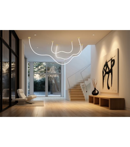 MOOSEE lampa wisząca LASSO 800 Smart      złota