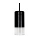 MOOSEE lampa ścienna FLUSSO WALL 3        czarna