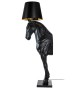 MOOSEE lampa podłogowa KOŃ HORSE STAND    M czarna - włókno szklane