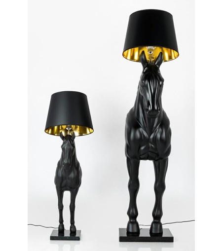 MOOSEE lampa podłogowa KOŃ HORSE STAND    M czarna - włókno szklane
