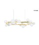 MOOSEE lampa wisząca ALURE OVAL 120       złota/mleczna