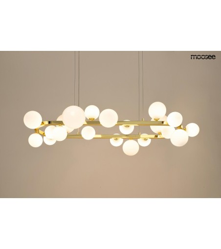 MOOSEE lampa wisząca ALURE OVAL 120       złota/mleczna