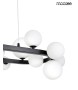 MOOSEE lampa wisząca ALURE OVAL 120       czarna/mleczna