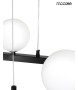 MOOSEE lampa wisząca ALURE OVAL 120       czarna/mleczna