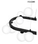 MOOSEE lampa wisząca ALURE OVAL 120       czarna/mleczna