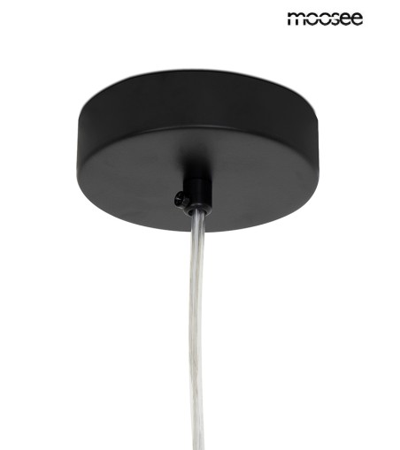 MOOSEE lampa wisząca ALURE OVAL 120       czarna/mleczna