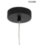 MOOSEE lampa wisząca ALURE OVAL 120       czarna/mleczna