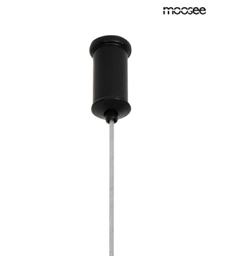 MOOSEE lampa wisząca ALURE OVAL 120       czarna/mleczna