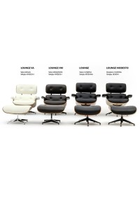 Fotel LOUNGE HM PREMIUM SZEROKI biały - orzech