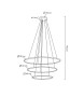 MOOSEE lampa wisząca RING SLIM S złota