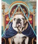 Obraz NEON BULLDOG 80x100 cm