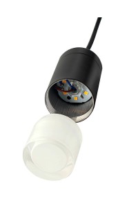 MOOSEE lampa ścienna FLUSSO WALL czarna