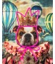 Obraz NEON BULLDOG BALOON 80x100 cm