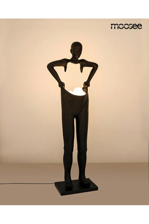 MOOSEE lampa podłogowa HUMAN HOUDINI 182  czarna