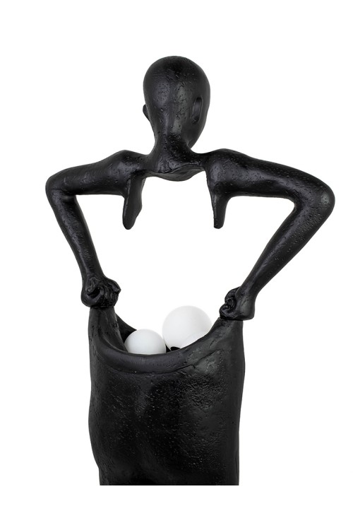 MOOSEE lampa podłogowa HUMAN HOUDINI 182  czarna
