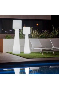 NEW GARDEN lampa ogrodowa GRACE 140  BATTERY biała