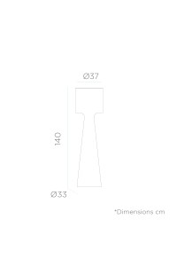 NEW GARDEN lampa ogrodowa GRACE 140  BATTERY biała