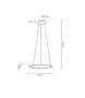 MOOSEE lampa wisząca RING SLIM 40 złota