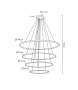 MOOSEE lampa wisząca RING SLIM M złota