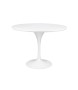 Stół TULIP PREMIUM 100 biały  - MDF, metal