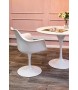 Stół TULIP PREMIUM 100 biały  - MDF, metal