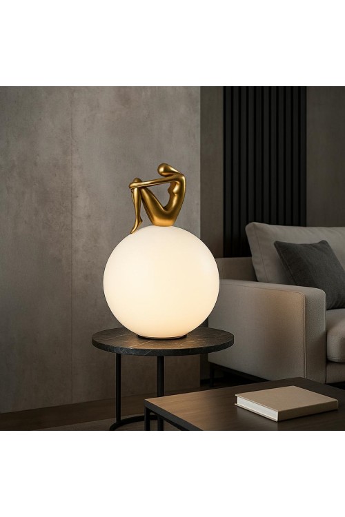 MOOSEE lampa stołowa UOMO 35 złota